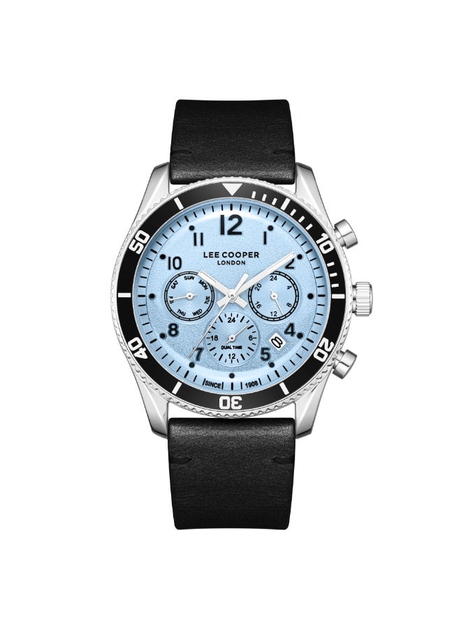 Lee Cooper ساعة متعددة الوظائف للرجال من الجلد LC08260.301 - 42 مم - Image 1