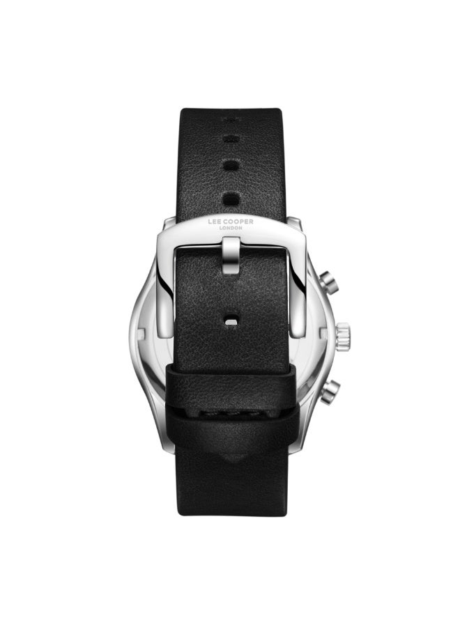 Lee Cooper ساعة متعددة الوظائف للرجال من الجلد LC08260.301 - 42 مم - Image 4