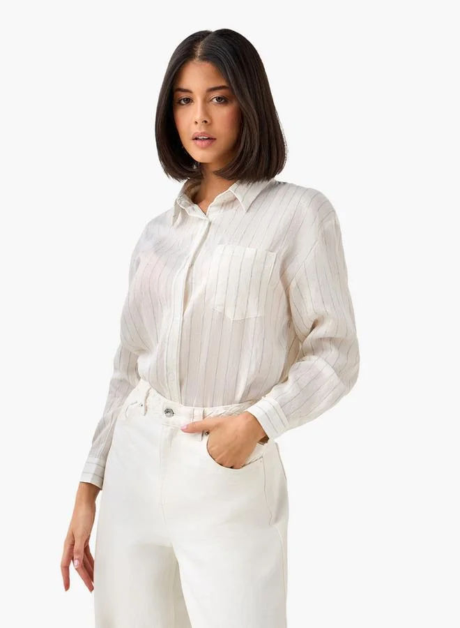 Splash FAV Regular Fit Shirt with Stripes