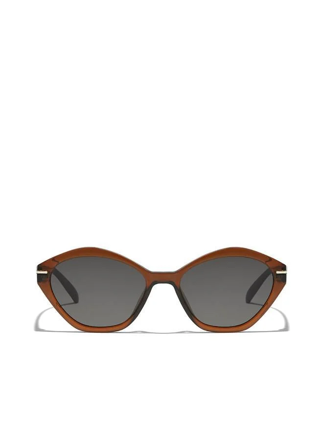Blackout Cyano,Women Sunglasses, Geometric Sunglasses, UV Protection: UV400 (Brown,Brown)
