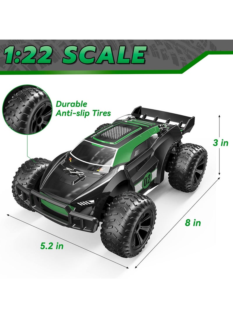 Remote Control Car 2.4GHz Electric RC Racing Cars with 1Rechargeable Power and Lights 1:22 Toy Gift 100mins Running - Image 2