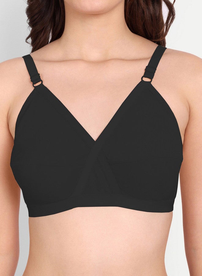 FIMS حمالة صدر قطنية يومية كاملة التغطية بدون حشوة من فIMS - Image 5