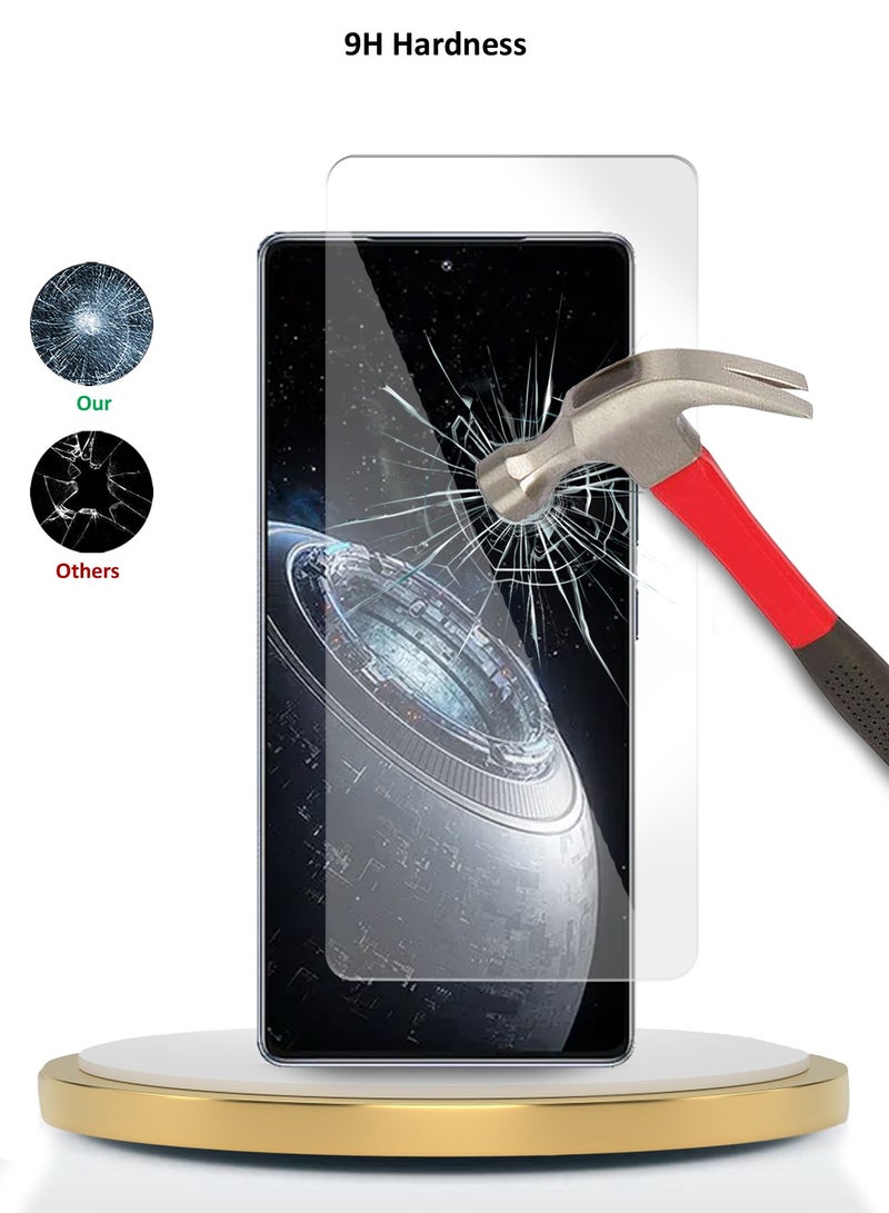 دبليو تيك واقي شاشة من الزجاج المقوى من انفينيكس جي تي 20 برو 5 جي 2024 بريميوم سيريز 9H 2.5D - شفاف - Image 4