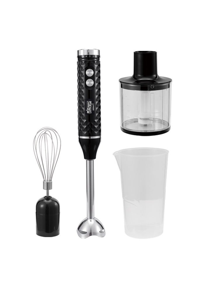 DSP DSP Hand Blender 4-in-1, 200W Full Copper DC Motor, Golden Titanium Coated Blades | Includes 500ml Meat Grinder, Egg Beater, 700ml Measuring Cup | Stainless Steel & Plastic Body, KM1143 - Image 3