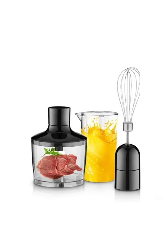 DSP DSP Hand Blender 4-in-1, 200W Full Copper DC Motor, Golden Titanium Coated Blades | Includes 500ml Meat Grinder, Egg Beater, 700ml Measuring Cup | Stainless Steel & Plastic Body, KM1143 - Image 4