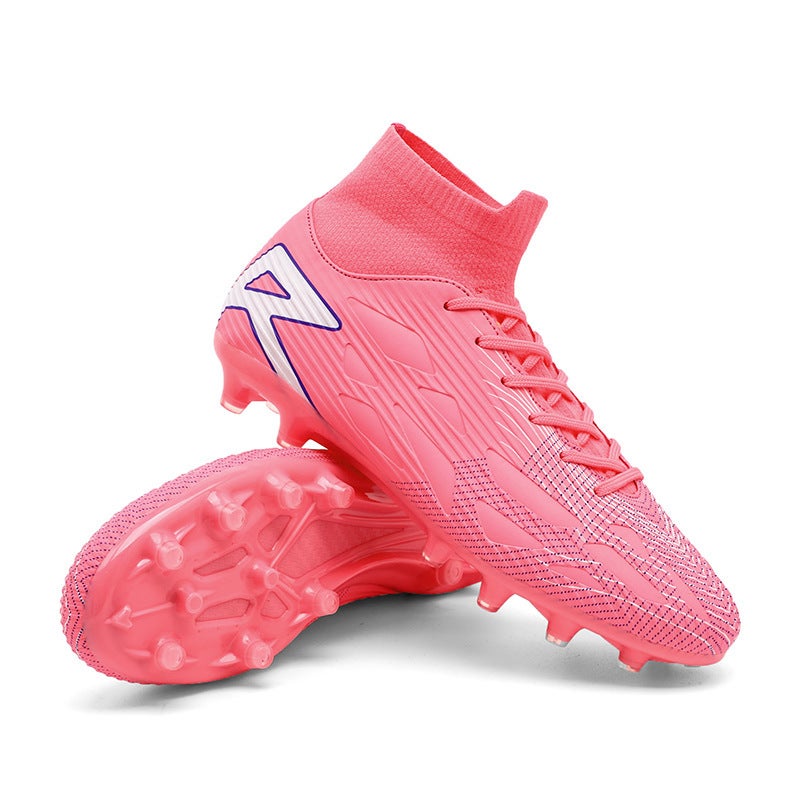 46 Plus Size 47 Soccer Shoes High-Top Male Tf Broken Nails Primary School Students Training Shoes Ag Long Nails Youth Sneaker - Image 1