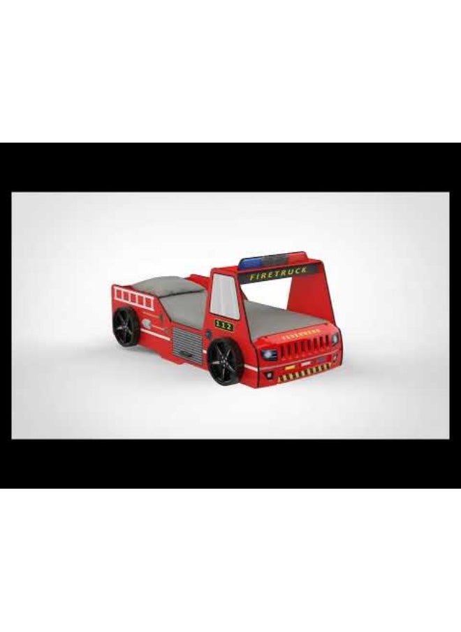 Kinder Fire Truck 90X190 Car Bed Sturdy Modern Design Wooden Single Bed Frame Furniture Quiet And Comfortable Bed (Mattress Not Included) Made In Turkey L225Xw119Xh80Cm-Red - pzsku/Z0B2DF79200D0BC56F819Z/45/_/1731934375/27fbfe13-2da6-4bfb-a9c8-293cf753dc83