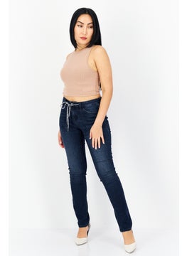 Zero Women Regular Fit Stretchable Denim, Navy Blue  - Image 4