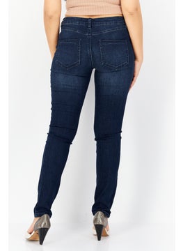 Zero Women Regular Fit Stretchable Denim, Navy Blue  - Image 2