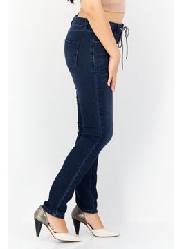 Zero Women Regular Fit Stretchable Denim, Navy Blue  - Image 3