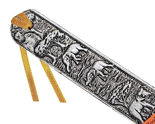 WitnyStore Carved Aluminium Bookmark 8⅛" Forest Elephants Vertical Pattern - Unique Design Handmade Bookmarks Crafted Accessories Decorative Collectibles Thailand Souvenirs Gifts Readers Book Lovers - Image 5