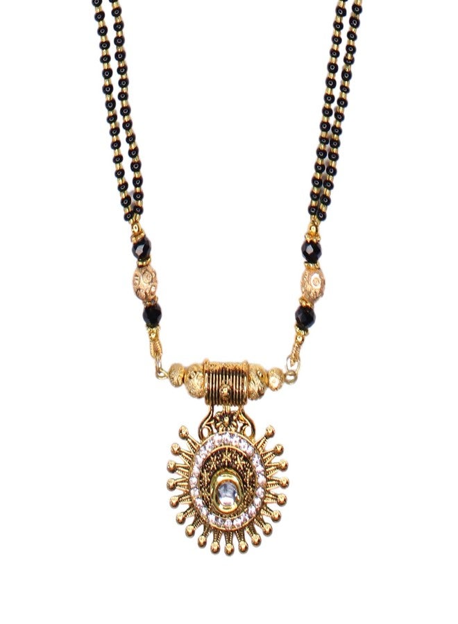 Confidence Traditional Black Beads Mangalsutra Accessory for Wedding Women Wives and Ladies - Image 1