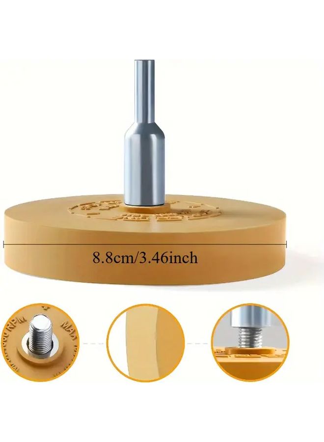 20 Mm Rubber Eraser Wheel For Drill Bit Removal Of Car Stripes Vinyl Tape And Graphics Sticker Remover Tool For Car RV Motorcycle - Image 5