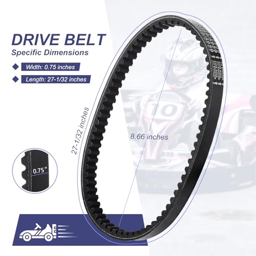 Cheimaxy 3PCS Cheimaxy 30 Series Torque Converter Belt Go Kart Belt for Manco 5959 Comet 203589 Part Replacement - Image 3