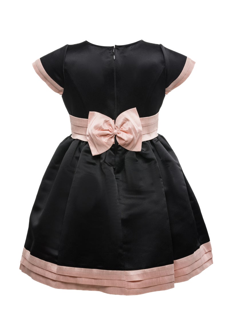 Queen - STRIPY BLACKSTRIPY BLACK Girls Party Dress, Princess Dress Party Wear Wedding Evening Formal Pageant Dance Gown for Birthday Kid Girls Elegant - Image 1