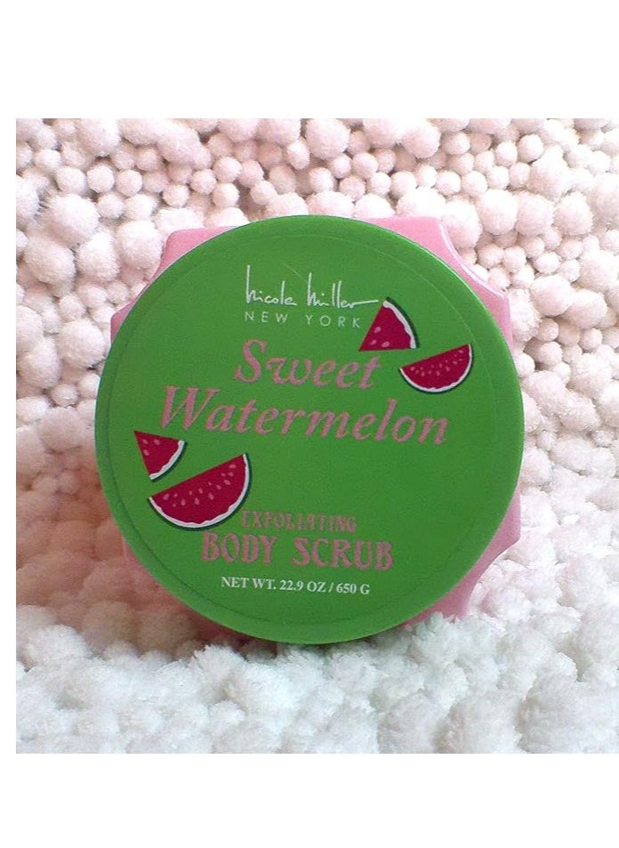 Nicole Miller New York - Nicole Miller Exfoliating Body Scrub for All Skin Types 22.9 oz (22.9, Sweet Watermelon) - Image 1