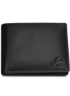 HORNBULL HORNBULL Men's Stylist Black Genuine Leather Wallet with RFID Protection | Branded Gift Wallet for Men  - Image 1