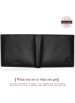 HORNBULL HORNBULL Men's Stylist Black Genuine Leather Wallet with RFID Protection | Branded Gift Wallet for Men  - Image 5