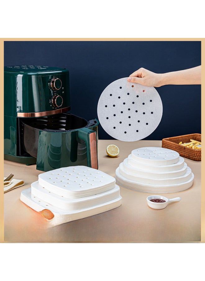 Generic Food Grade Disposable Steamer Paper Non-stick Steaming Paper Household Steamed Bun Paper For Steamed Bread Air Fryer Paper-Color:500 Tablets (family Half A Year Available)-Specifications:5 Inches (12cm)  - Image 2