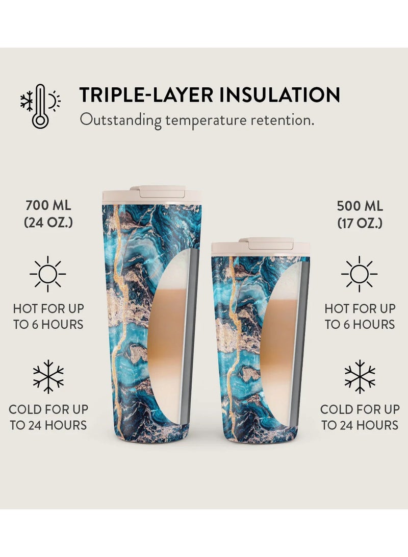 BURGA ravel Coffee Mug (16oz) – Spill-Proof, Secure-Seal Insulated Coffee Mug – Scratch-Resistant, Stainless Steel Travel Mug Stays Hot or Cold – Anti-Slip Coffee Tumbler – Mystic River Travel Mug - Image 5