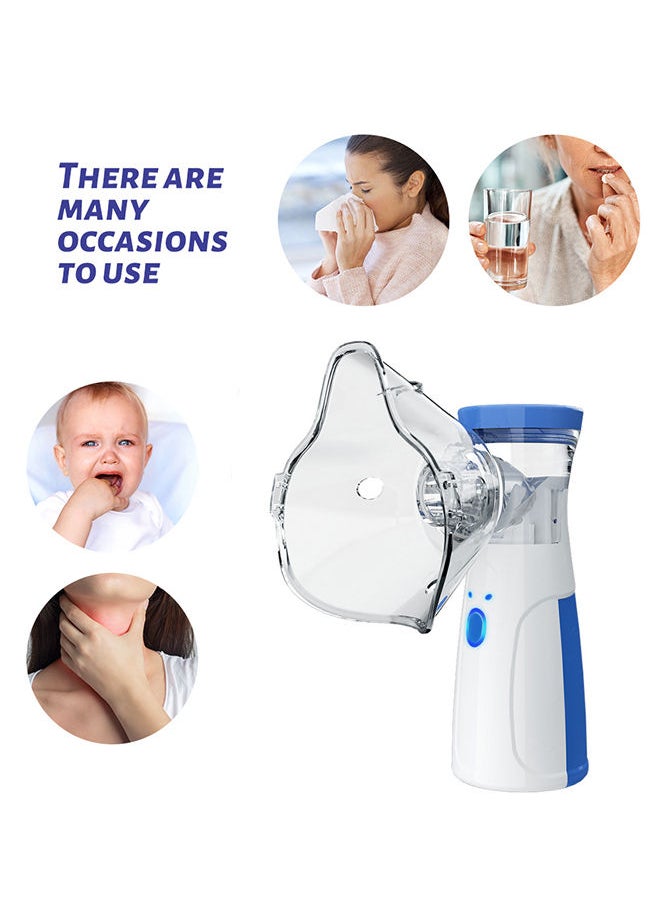 Sharpdo Ultrasonic Portable Nebulizer, USB Rechargeable Portable Nebulizer with Mouthpiece, Nebulizer Machine for Adults & Kids with Auto Clean, Travel, Home, Daily use  - Image 4