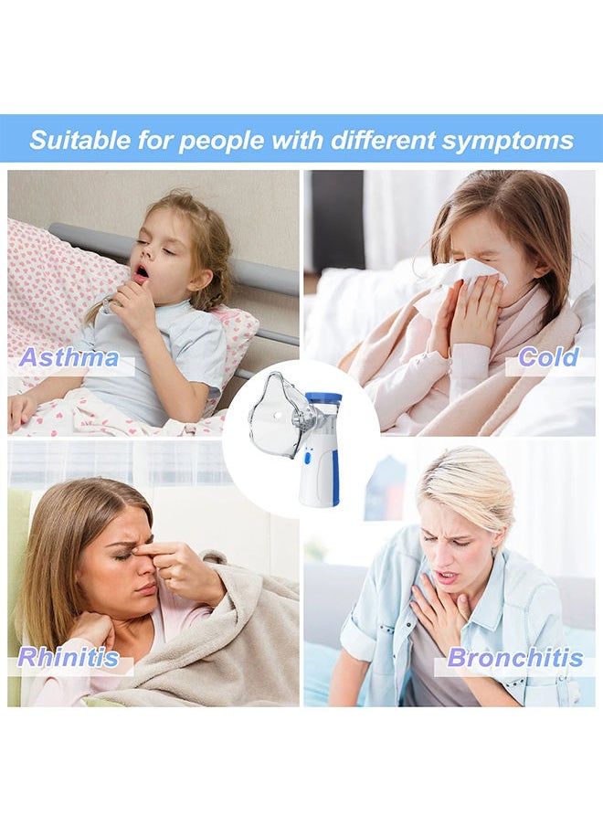 Sharpdo Ultrasonic Portable Nebulizer, USB Rechargeable Portable Nebulizer with Mouthpiece, Nebulizer Machine for Adults & Kids with Auto Clean, Travel, Home, Daily use  - Image 3