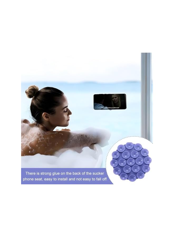 S-TOP Suction Phone Case Mount, 5 Pack Strong Silicone Cups, Multi-Surface Holder for Car, Mirror, Tiles, Hands-Free Mount for Videos, Selfies, Compatible with Smartphones - Image 3