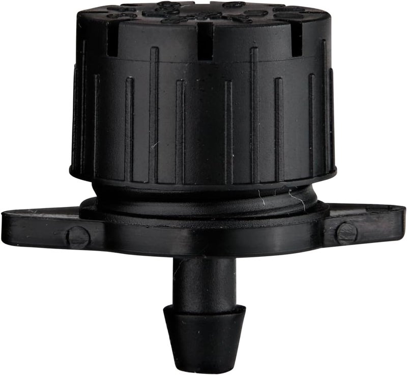 Raindrip 157050B Adjustable Flow Bubbler, Non-Pressure Compensating Emitter, Full-Circle Pattern, 8 Stream Spray, with 1/4-Inch Barbed Inlet, 50-Pack, Black - Image 3