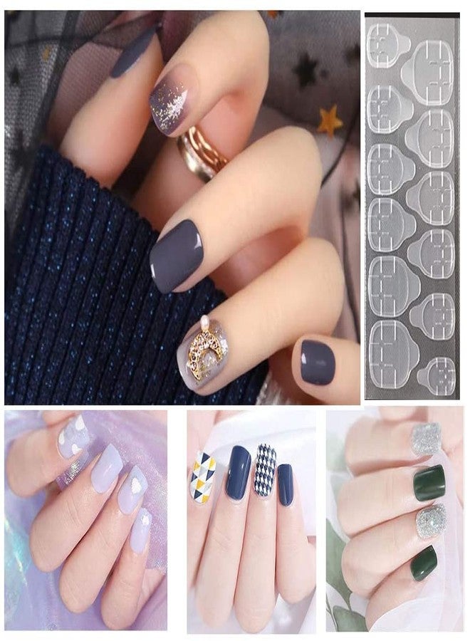 Ghelonadi False Nail Jelly Gel Glue Tabs Double-side Nail Self-Adhesive Glue Stickers DIY Manicure Decoration for Fake Nails Tips for Press on Nails 5 Sheets - Image 3