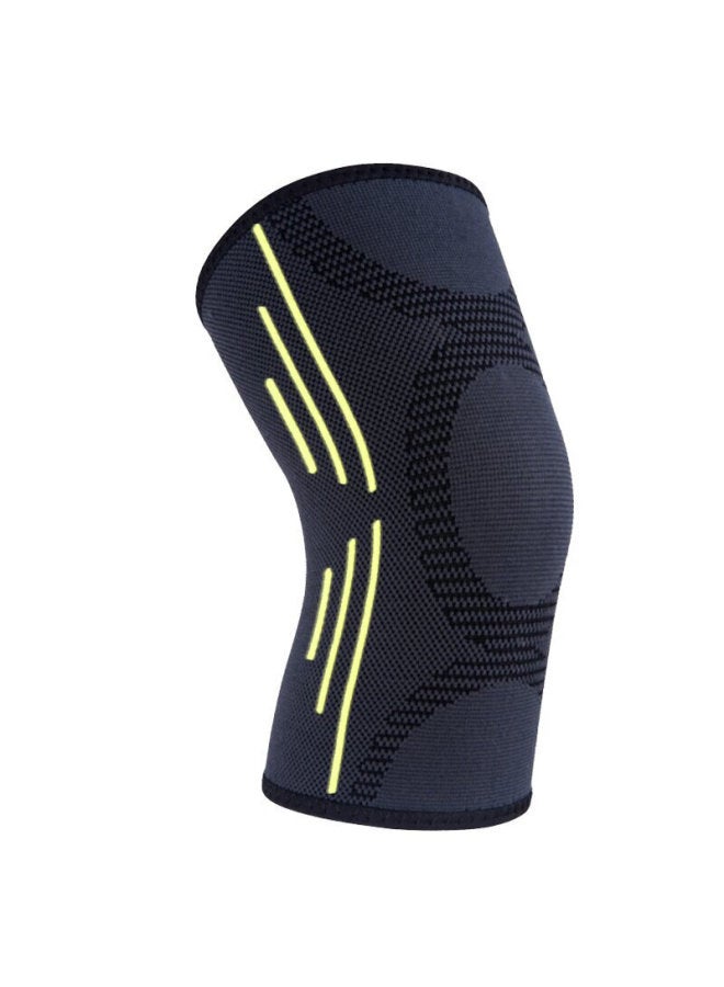 Lac Sports Running Knee Brace Outdoor Hiking Basketball Cycling Fitness Knee Support Green Stripe Single Piece M Size - Image 2
