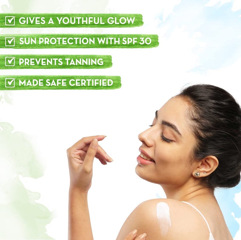 Mamaearth Mamaearth Aloe Vera Sunscreen Body Lotion For All Skin Spf 30 With Aloe Vera Ashwagandha For A Youthful Glow 300 Ml Pack Of 2 2 Count  - Image 3