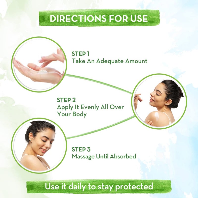 Mamaearth Mamaearth Aloe Vera Sunscreen Body Lotion For All Skin Spf 30 With Aloe Vera Ashwagandha For A Youthful Glow 300 Ml Pack Of 2 2 Count  - Image 5