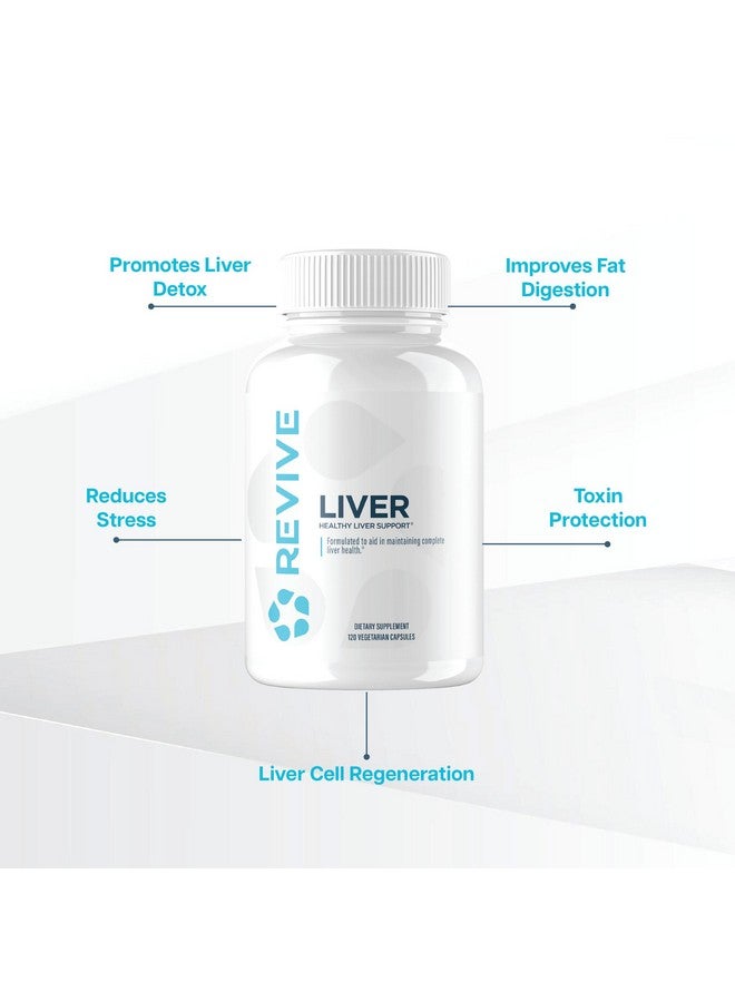 Revive MD Natural Liver Cleanse, Detox, & Repair Pills, Liver Health Support Formula - Milk Thistle Liver Defense Supplement - Inflammation Reducer & Promotes Healthy Liver Function - 120 Capsules - Image 5