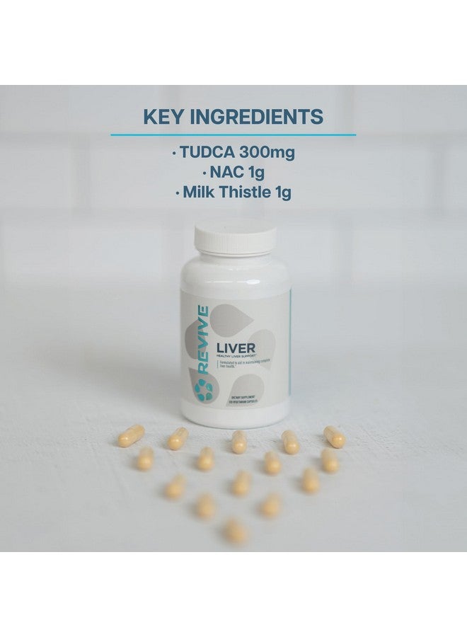 Revive MD Natural Liver Cleanse, Detox, & Repair Pills, Liver Health Support Formula - Milk Thistle Liver Defense Supplement - Inflammation Reducer & Promotes Healthy Liver Function - 120 Capsules - Image 3