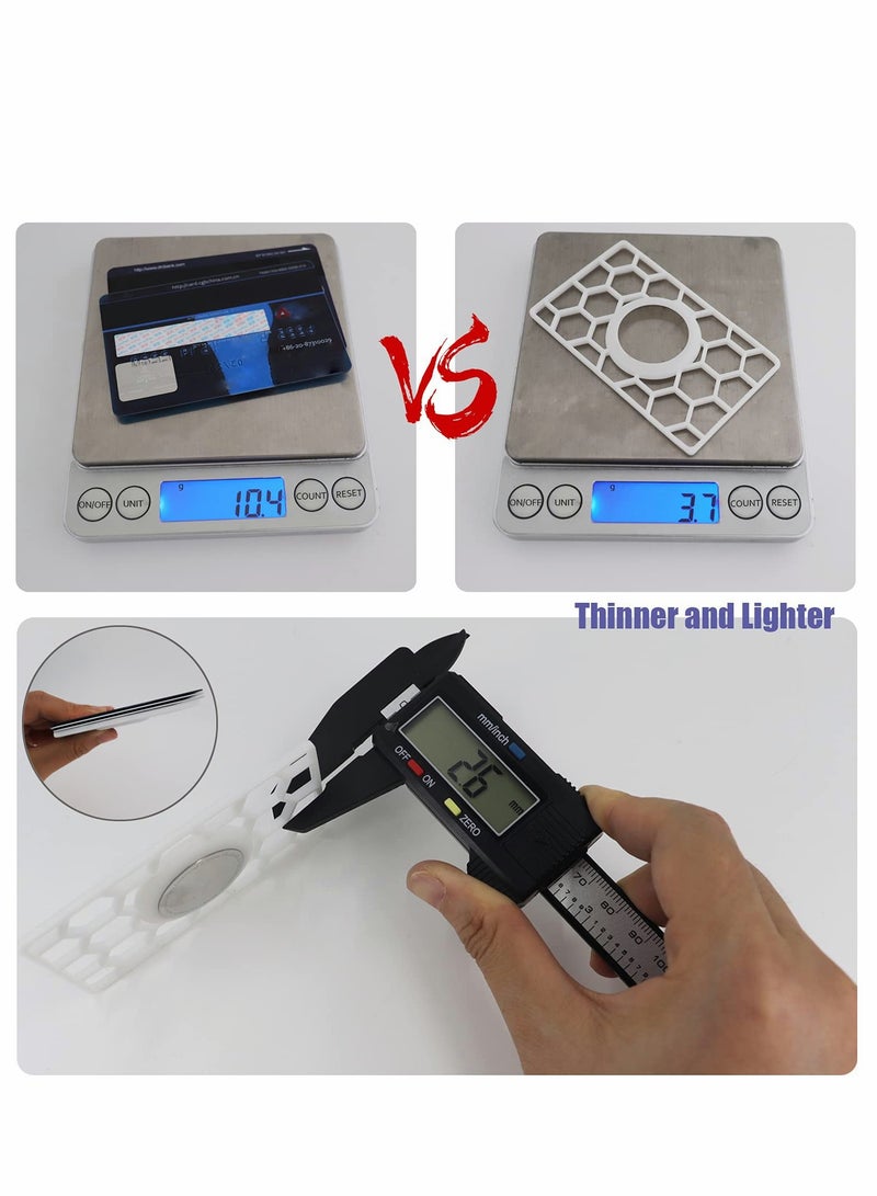 Excefore Wallet Case for Apple AirTag Tag-0.1 inch,Slim Thin Card Case Holderm,Credit Card Size Wallet Case Holder for Purse, Handbag, Backpack Wallet, Clutch-White - Image 3