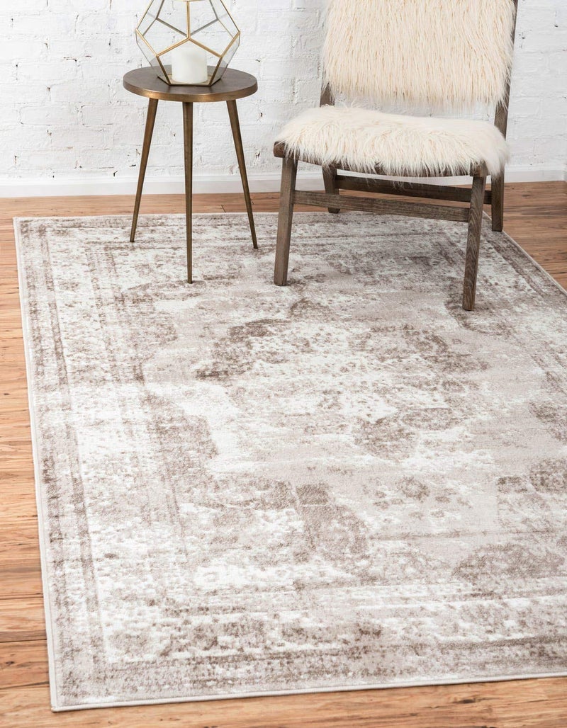 Unique Loom Sofia Collection Area Rug - Salle Garnier (3' 3" x 5' 3" Rectangle, Beige/ Ivory) - Image 1