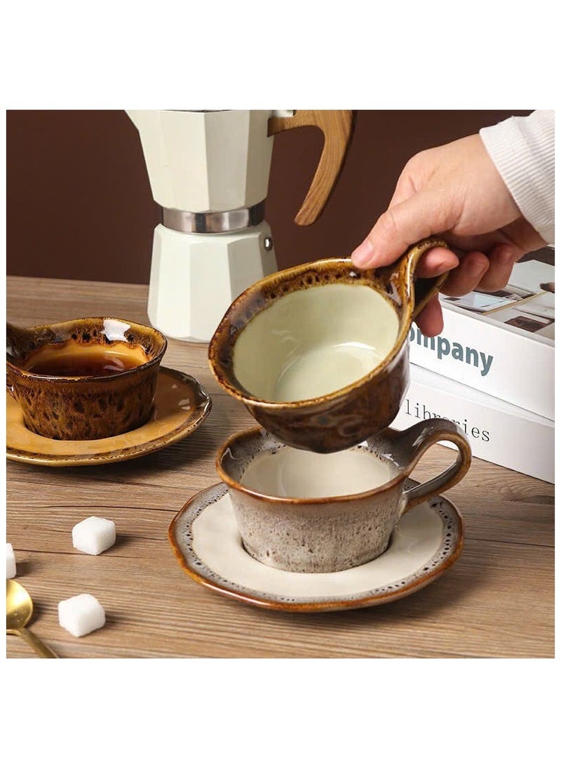 Qahwa Elegant coffee cup with saucer made of ceramic  - Image 5