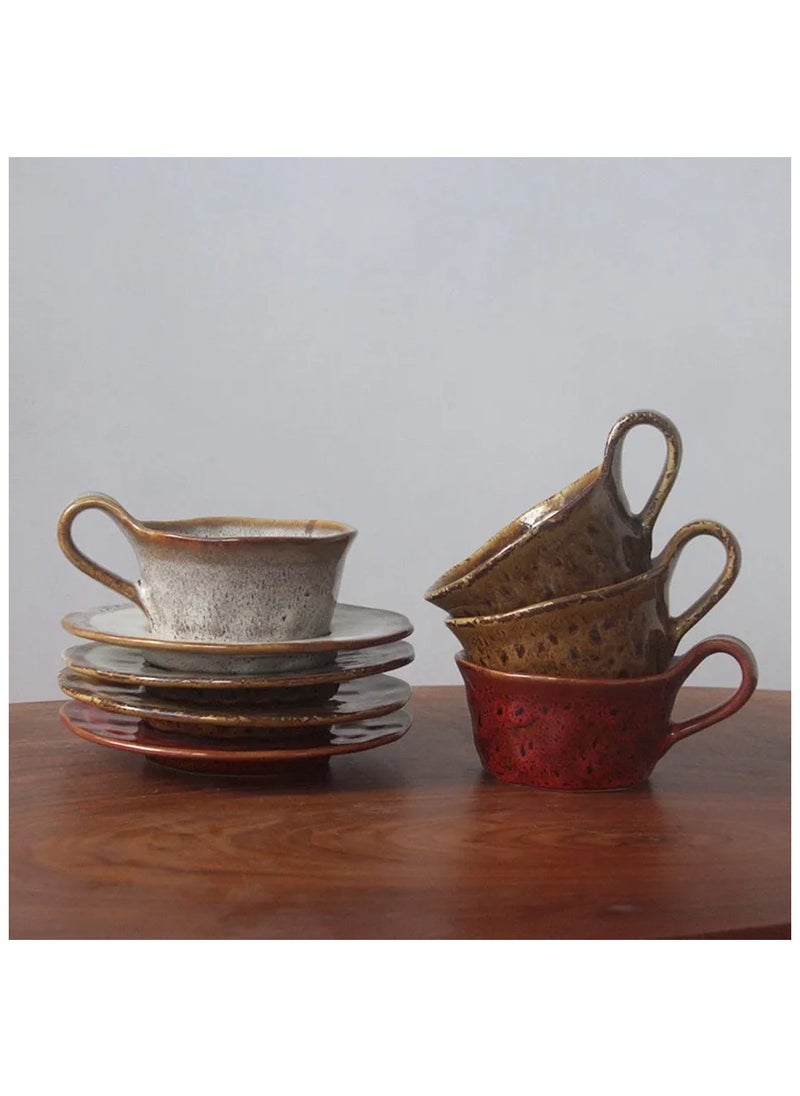Qahwa Elegant coffee cup with saucer made of ceramic  - Image 4