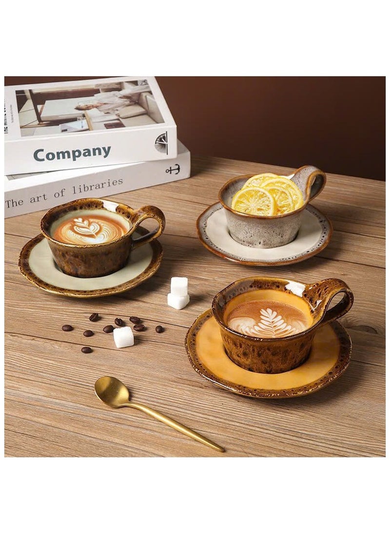 Qahwa Elegant coffee cup with saucer made of ceramic  - Image 1
