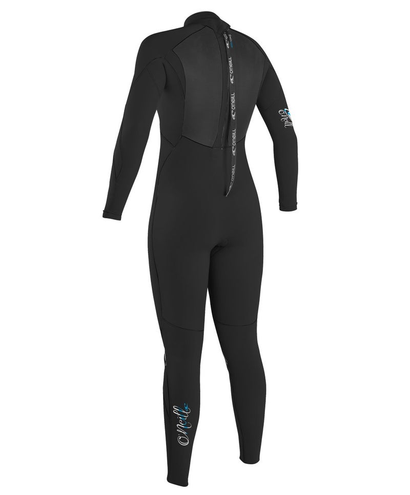 O'Neill Women's Epic 4:3mm Back Zip Full Wetsuit, Durable Warmth with Good Flexibility for Surfing, Paddleboarding, Kayaking, and Your Favorite Water Activities, Black/Black/Black, 6 - Image 2