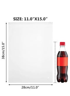 DUNISO Shirt Packaging Bags, 11x15 inch Reclosable Poly & Plastic Bags for Packaging Clothes, Shirts, Jeans, Pants, T-Shirts, Frosted Zip Lock Bags with Vent Hole for Travel Storage(One size)  - Image 3