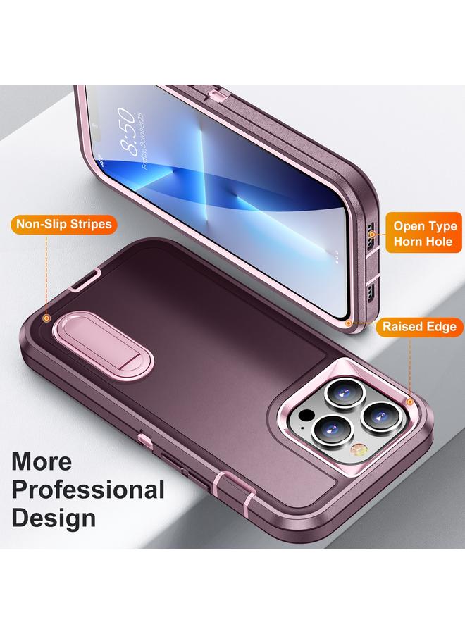 Zaboon Case For iPhone 13 Pro Max 3 in 1 Rugged Holder Phone Case - Image 3