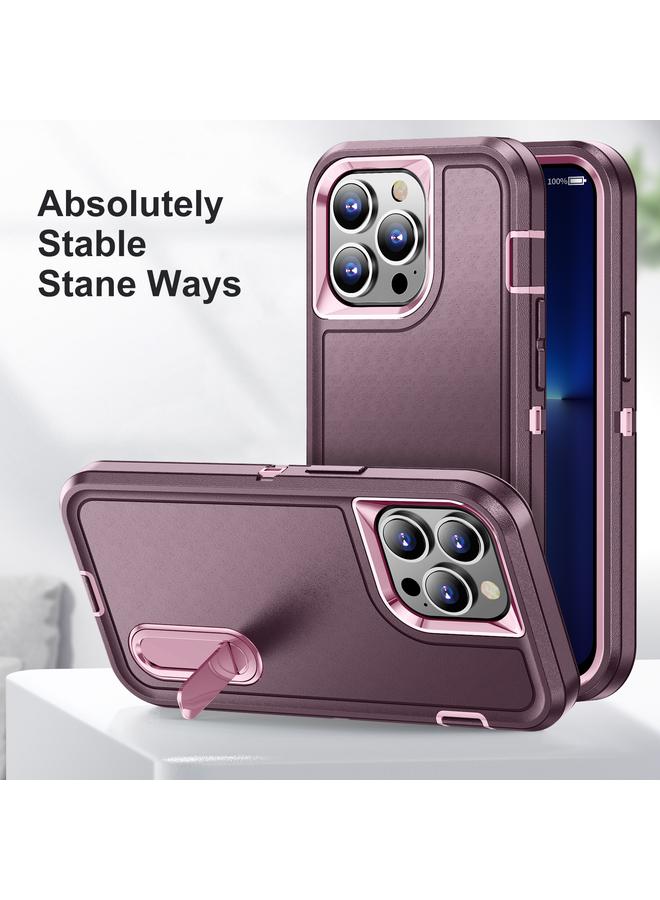 Zaboon Case For iPhone 13 Pro Max 3 in 1 Rugged Holder Phone Case - Image 2