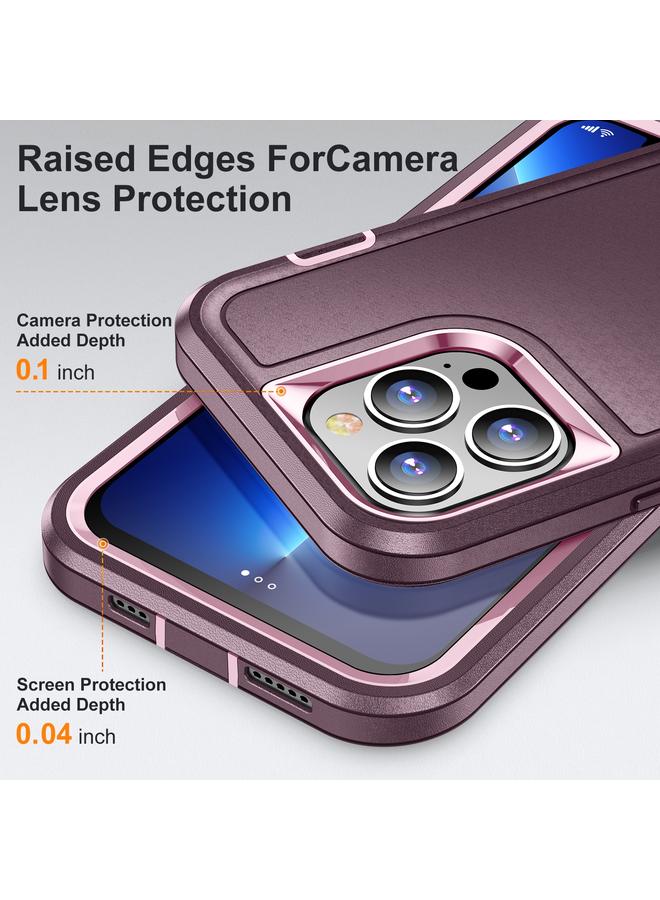 Zaboon Case For iPhone 13 Pro Max 3 in 1 Rugged Holder Phone Case - Image 5