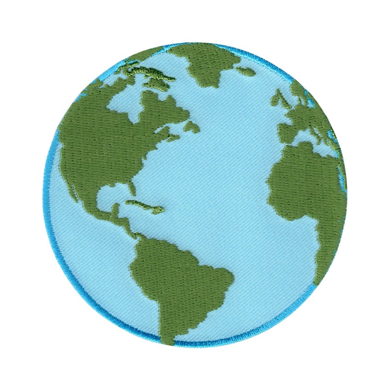 PatchMommy Earth Patch Planet Globe Iron OnSew On  Appliques for Kids Baby
