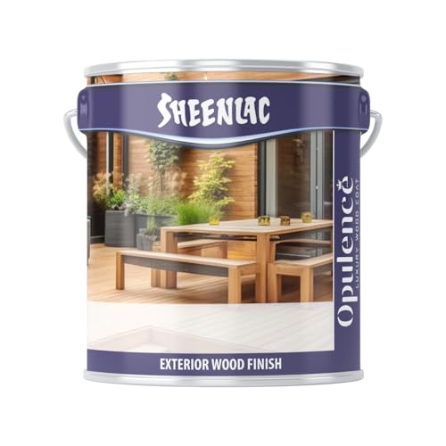 Sheenlac Opulence Luxury Exterior Polyurethane Polish for Furniture | Clear Wood Coating | Matt and Glossy Finish Wood Varnish (Sealer, 4 Liter) - Image 1
