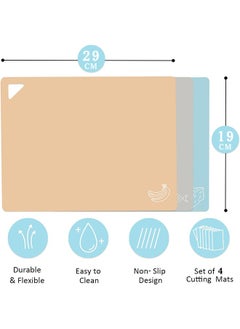Lemon 4PCS Kitchen Cutting Board Set, with Food Icons, Preventing Cross Contamination of Different Foods  - Image 5