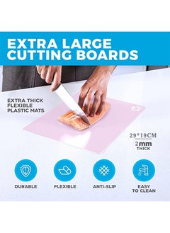 Lemon 4PCS Kitchen Cutting Board Set, with Food Icons, Preventing Cross Contamination of Different Foods  - Image 2