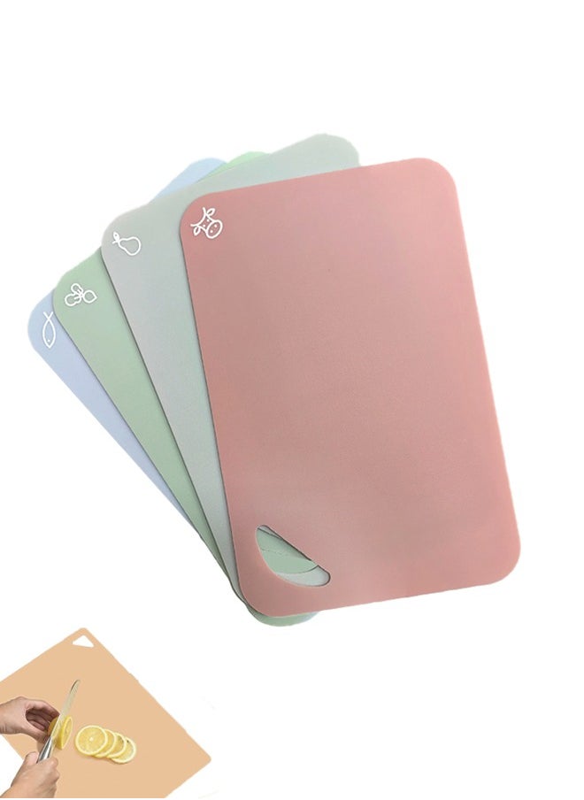 Lemon 4PCS Kitchen Cutting Board Set, with Food Icons, Preventing Cross Contamination of Different Foods  - Image 1