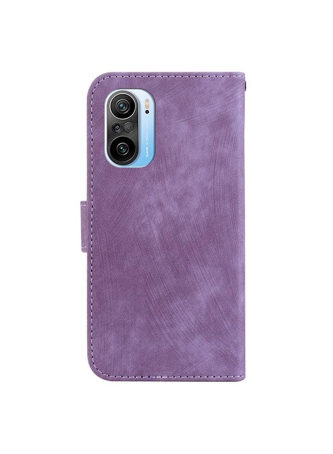 S-TOP Case For Redmi K40 / K40 Pro Little Tiger Embossed Leather Phone Case - Image 3